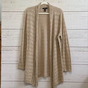 Style & Co. Lightweight Open Front Tan Cardigan/Shrug  in size XL
